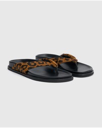 CAMILLA AND MARC - Zita Leopard Pony Sandals