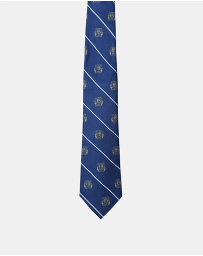 Henry Bucks - HENRY BUCKS Crest Stripe Tie NAVY