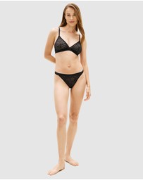 Tommy Hilfiger - Leopard Lace Unpadded Triangle Bra