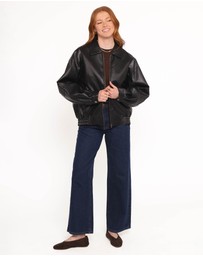 Petal & Pup - Zoe Bomber Jacket - Black