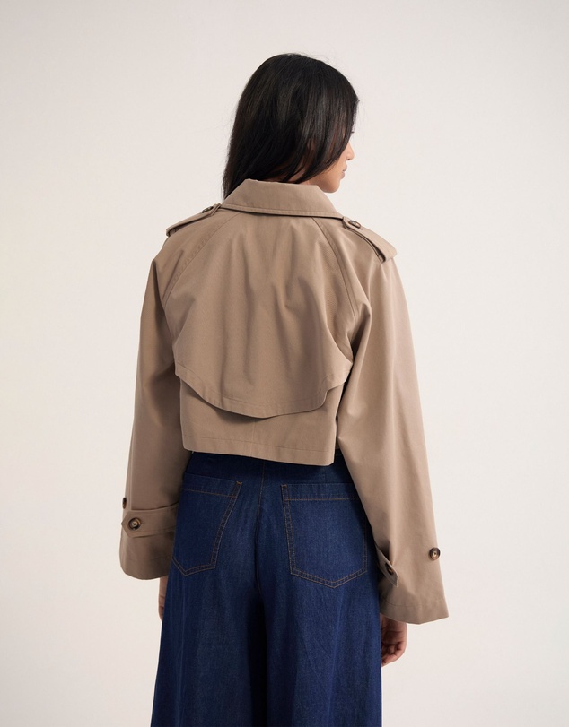 Oxford - Annalise Crop Trench Jacket