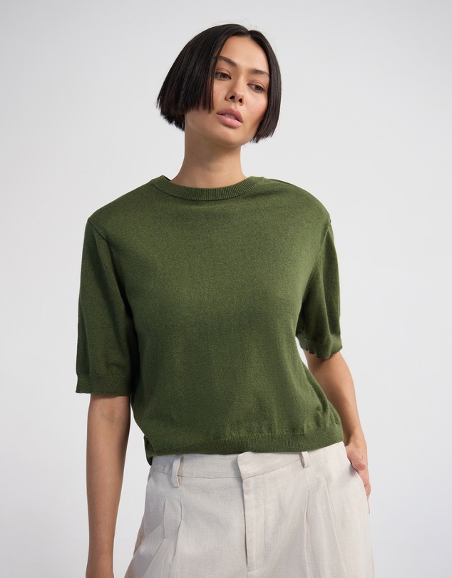 Oxford - Leeta Cashmere Blend Shldr Pad Knit