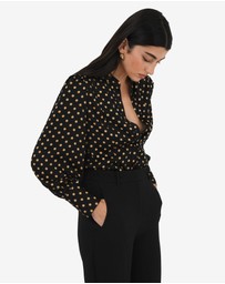 Forcast - Dotti Polka Dot Printed Blouse