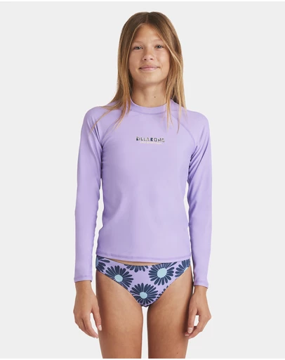 Billabong - Girls 8 to 16 heat Wave Long Sleeve Rash Vest
