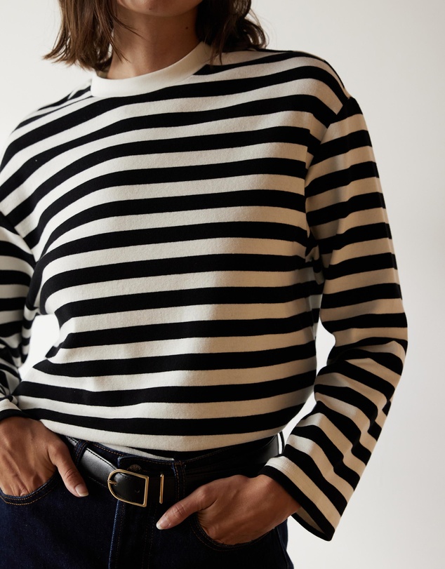 Atmos&Here - Oversized Stripe Top