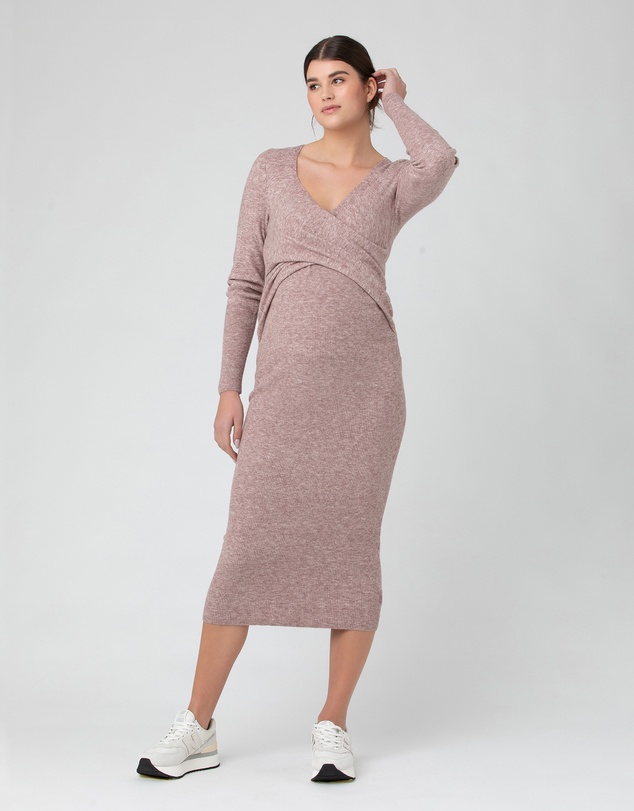 Ripe Maternity - Heidi Nursing Knit Dress
