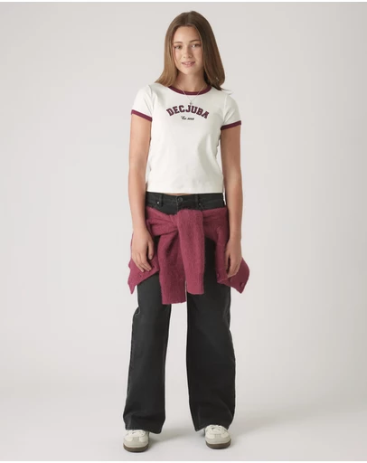 Decjuba Kids - Cropped Ringer Tee - Teens