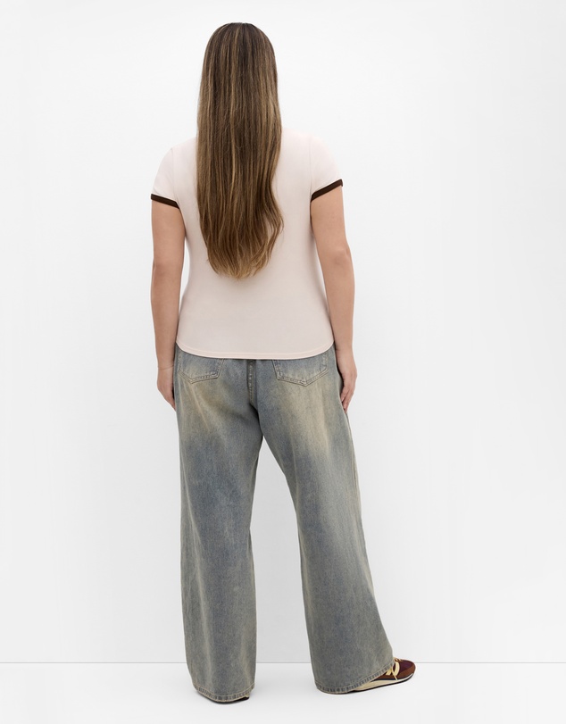 City Chic - Micro Vintage Print Tee