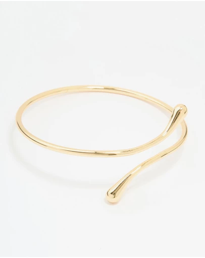 Lovisa - Gold Plated Molten Drop Arm Cuff