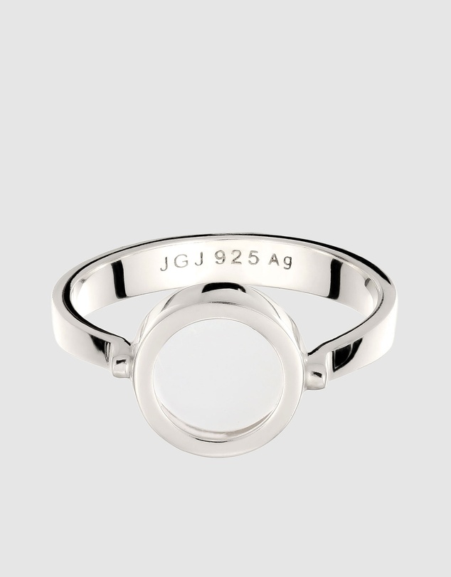 Elli Jewelry - Rock Crystal Solitaire Ring in 925 Silver