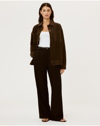 Calli - Lilly Faux Suede Shacket