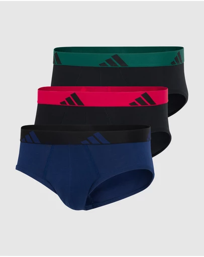 adidas Sportswear - 3 Pack Active Flex Cotton Brief Underwear