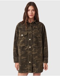 AllSaints - Faye Flocked Dress