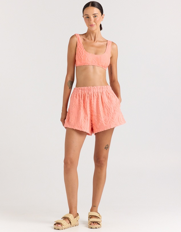Poolside Paradiso - Mai Tai Short - Coral