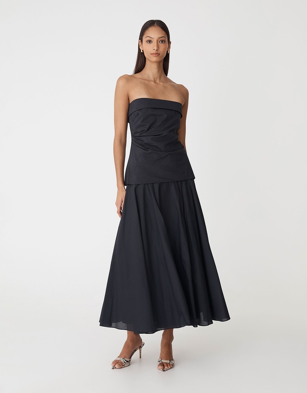 Forcast - Deb Cotton Strapless Tunic