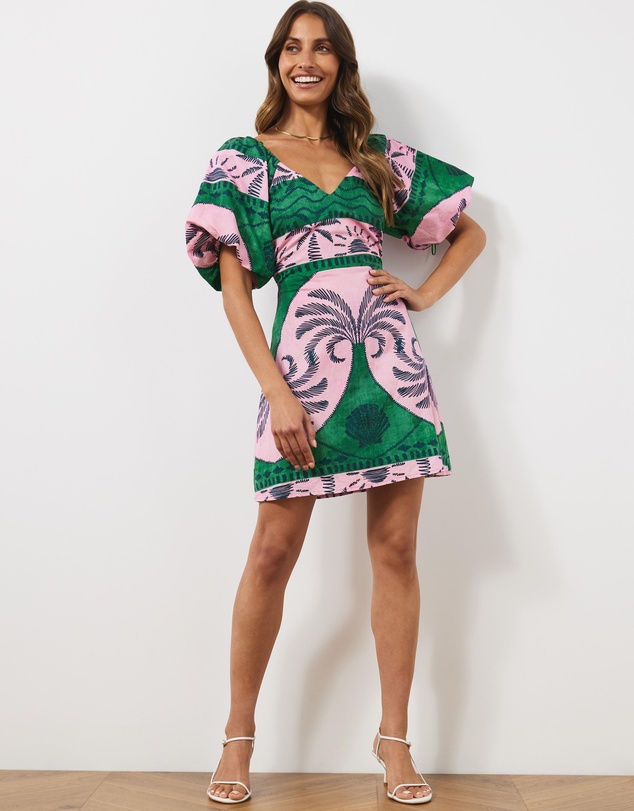 Atmos&Here - Maldives Linen Blend Mini Dress
