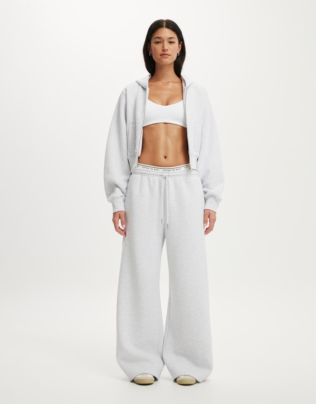 Cotton On Body Active - Plush Relaxed Zip Through Hoodie