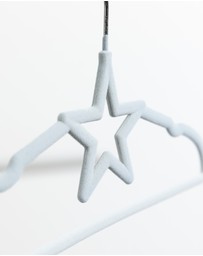 Living Textiles - 10pk Baby Coat Hangers - Stars/Blue