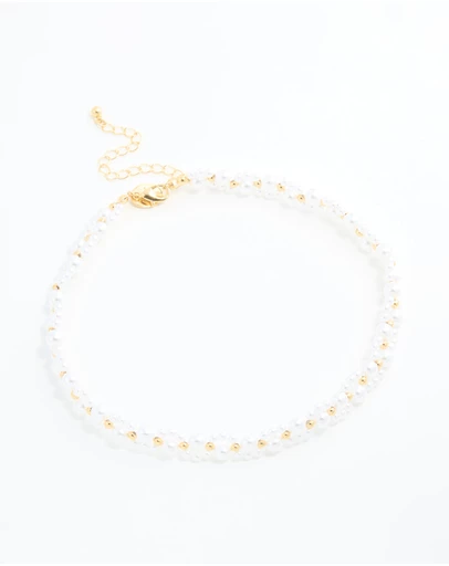 Lovisa - Gold Plated Pearl Choker Necklace