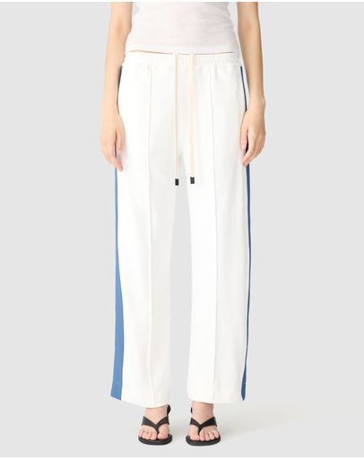 White & Marine Blue