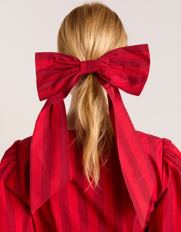 Damson Madder - Oversized Bow Clip