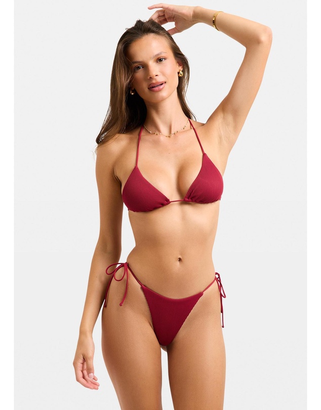 Subtitled - Rib Skinny Strap Tie Side Bottom