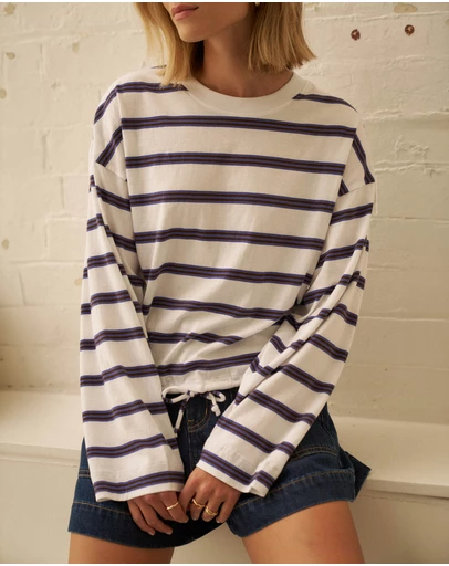 Ceres Life - Beau Tie Slouchy Tee