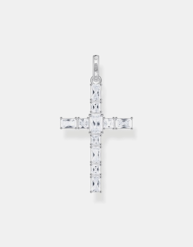 THOMAS SABO - Cross pendant with white zirconia
