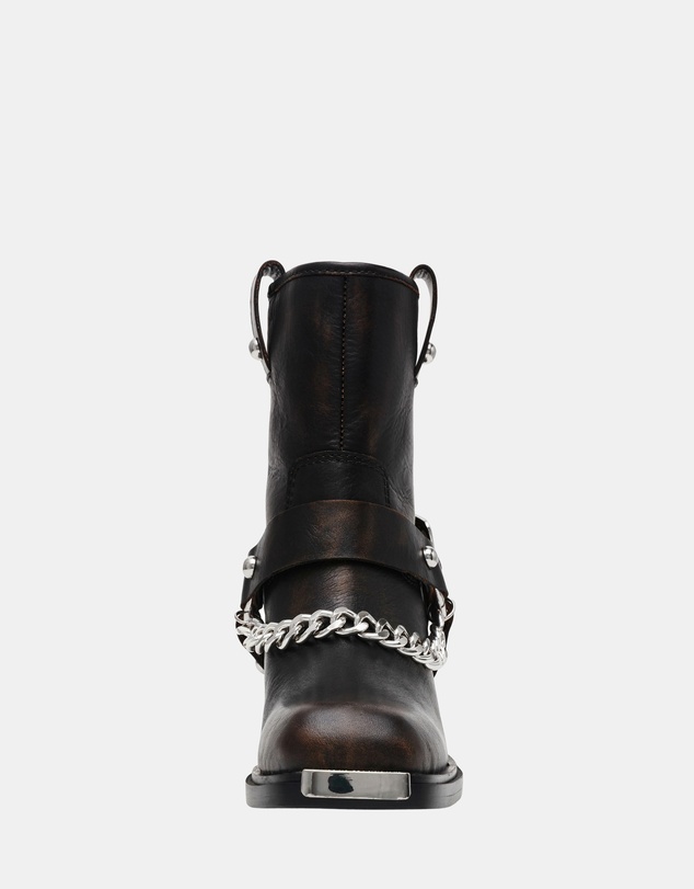 Steve Madden - Void Black Leather Boots