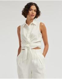 Amelius - Naomi Wrap Crop Shirt