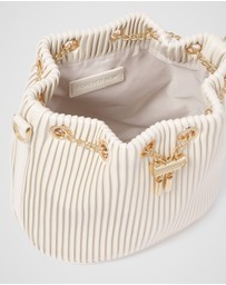 Forever New - Dahlia Drawstring Pleated Bucket Bag