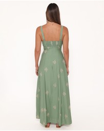 Petal & Pup - Oregon Maxi Dress - Green