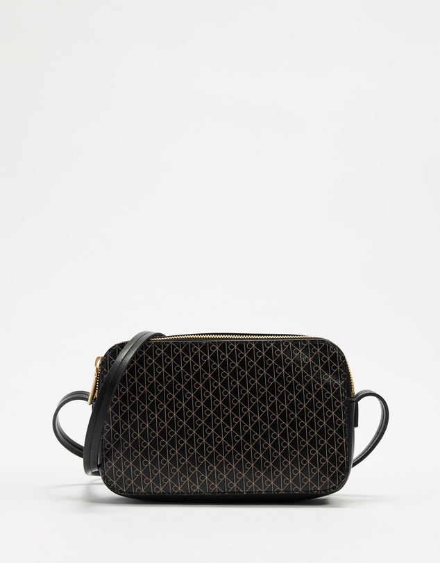 Calvin Klein - Emblem Allover Print Elongated Camera Bag