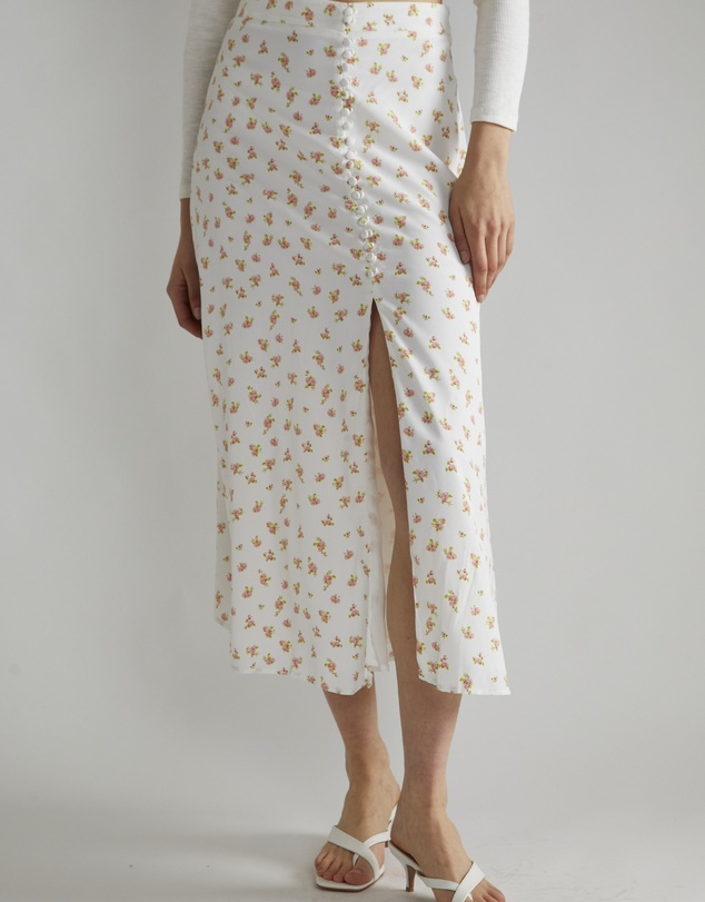 Glamorous - Button Front Midi Skirt