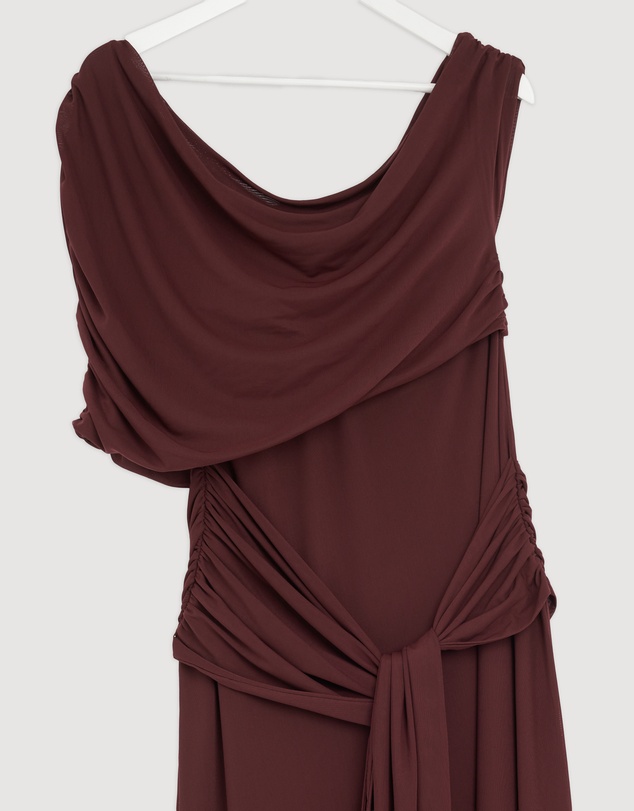 Revibe - Repaired CHANCERY Margot One Shoulder Drape Maxi Dress - AU 16