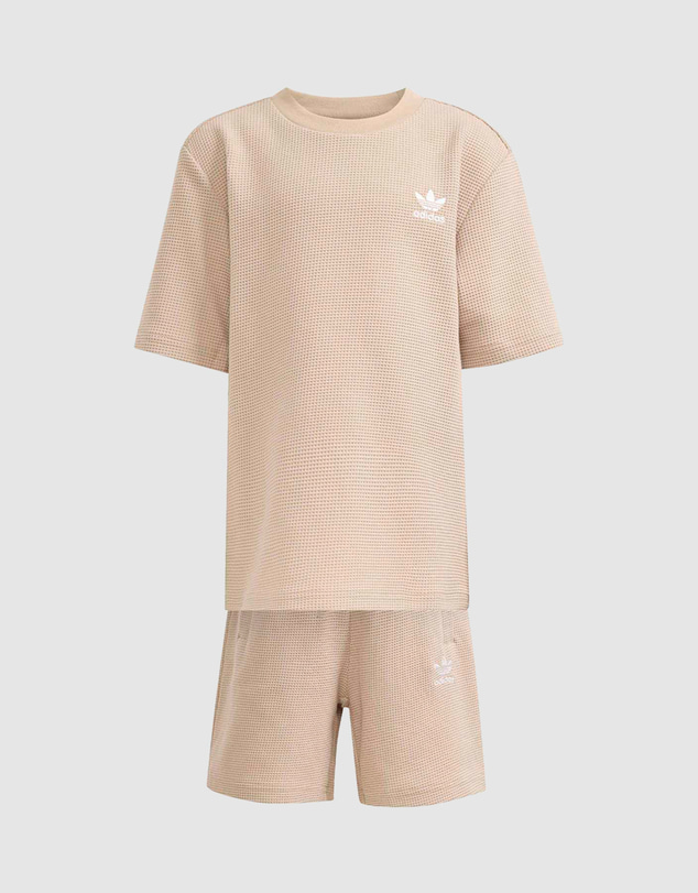 adidas Originals - Loose Waffle Short T-Shirt Set - Kids-Teens