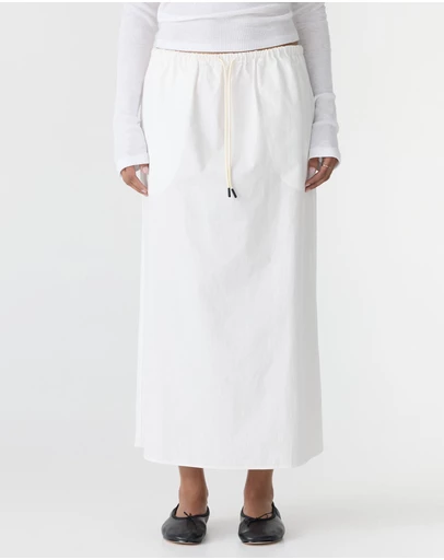 Bassike - Crushed Cotton Minimal Skirt