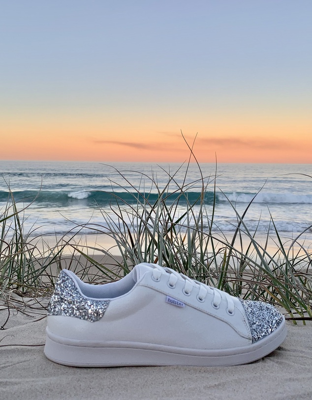 Holster - Stardust Glitter Sneaker- White - Women's