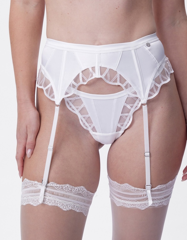 Bras N Things - Vamp Hopeless Romantic Suspender - Ivory