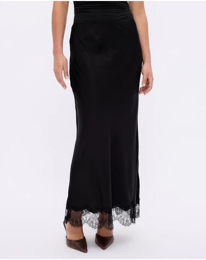Minima Esenciales - Maely Lace Midi Skirt