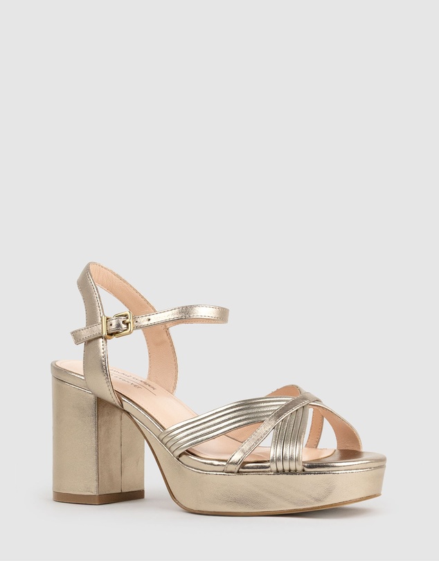 Edward Meller - RAYNE80 Strappy Crossover Platform Sandal