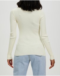 White By FTL - Pansy Rib Top
