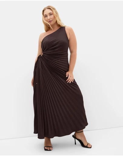 City Chic - Aliza Pleat Maxi Dress