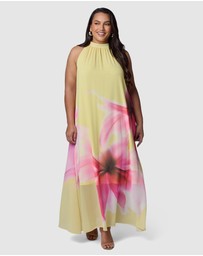 Pink Dusk by Curve Project - Savage Heat Maxi Dress