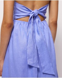 AERE - Odele Linen Halter Midi Dress
