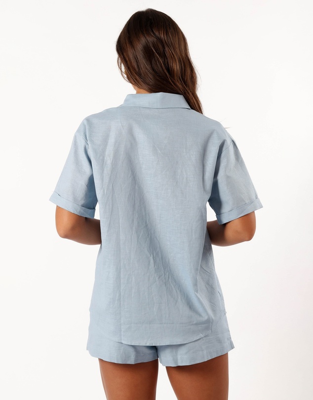 Petal & Pup - Yuma Button Down Top - Blue