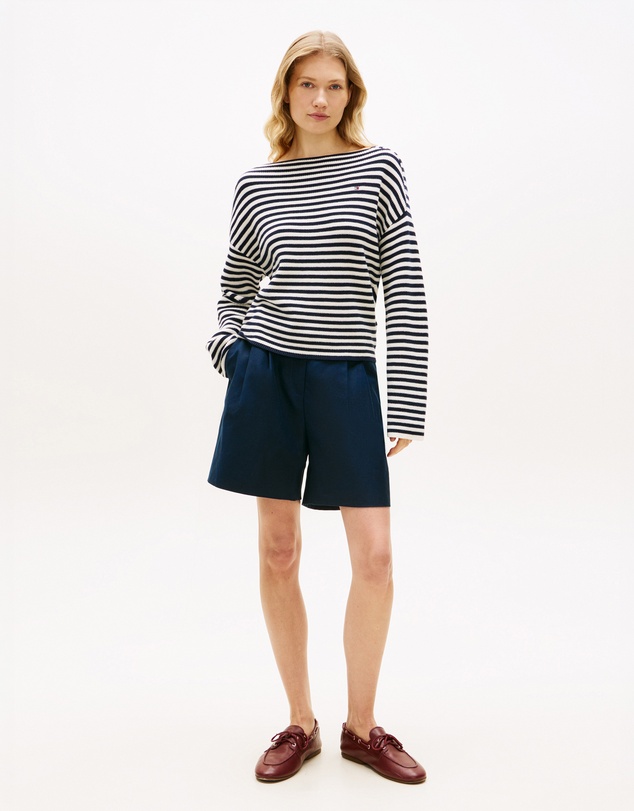 Tommy Hilfiger - Flag Embroidery Boat Neck Jumper