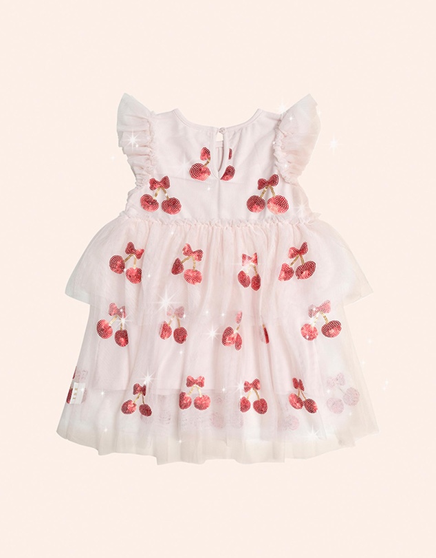Huxbaby - Sequin Cherry Pie Tulle Dress - Babies