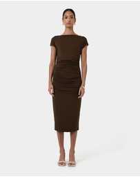 Forcast - Mia Ruched Jersey Dress
