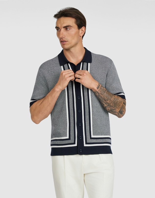 Tarocash - Kian Stripe Knit Shirt